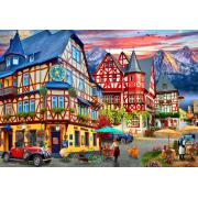 Puzzle Bluebird Bacharach, Valle Del Rin de 1000 Piezas