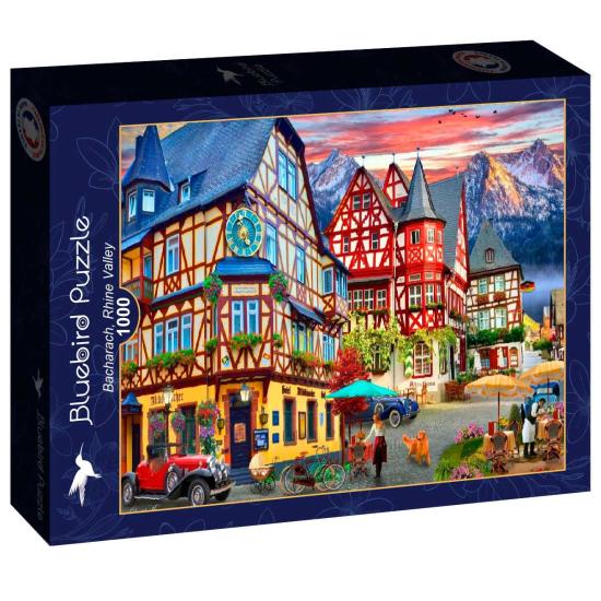Puzzle Bluebird Bacharach, Valle Del Rin de 1000 Piezas