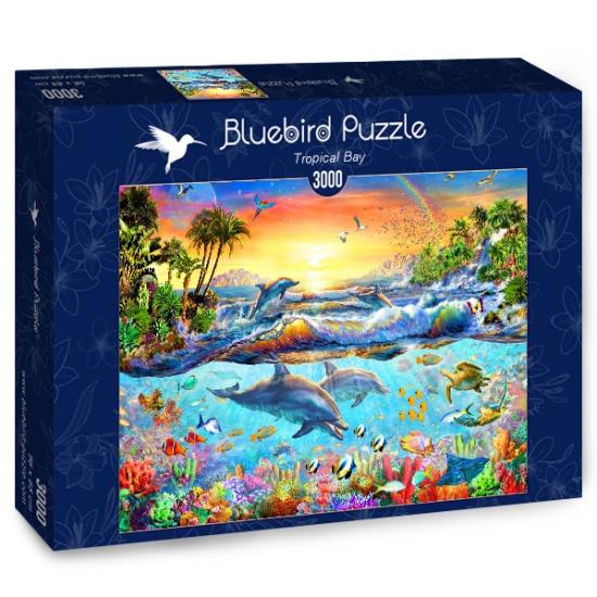 Puzzle Bluebird Bahía Tropical de 3000 Piezas