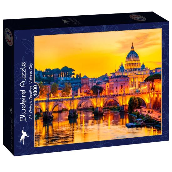 Puzzle Bluebird Basílica de San Pedro, Vaticano de 1000 Piezas Puzzle Bluebird Basílica de San Pedro, Vaticano de 1000 Piezas