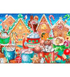 Puzzle Bluebird Bastones de Caramelo Y Cacao 500 Piezas