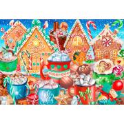 Puzzle Bluebird Bastones De Caramelo y Cacao de 1000 Piezas