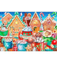 Puzzle Bluebird Bastones De Caramelo y Cacao de 1000 Piezas