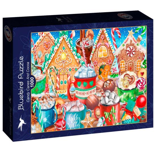 Puzzle Bluebird Bastones De Caramelo y Cacao de 1000 Piezas