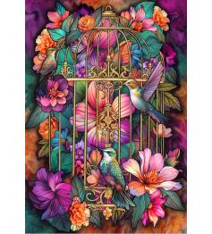 Puzzle Bluebird Belleza Capturada de 1000 Piezas