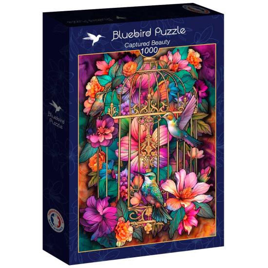 Puzzle Bluebird Belleza Capturada de 1000 Piezas