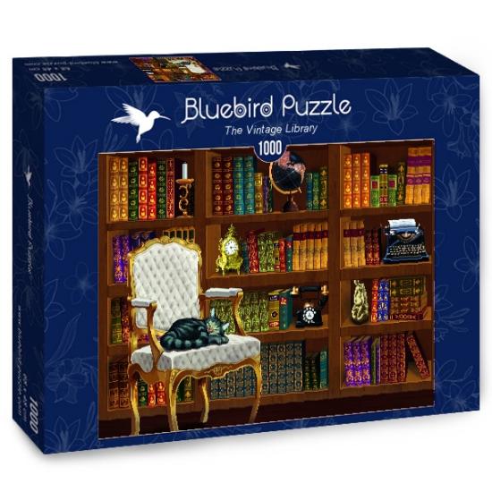 Puzzle Bluebird Biblioteca Vintage de 1000 Piezas