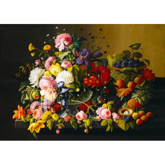 Puzzle Bluebird Bodegón, Flores y Frutas de 1000 Piezas Puzzle Bluebird Bodegón, Flores y Frutas de 1000 Piezas