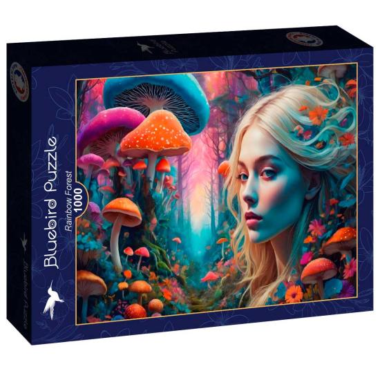 Puzzle Bluebird Bosque Arcoíris de 1000 Piezas