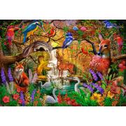 Puzzle Bluebird Bosque Dorado de 1000 Piezas