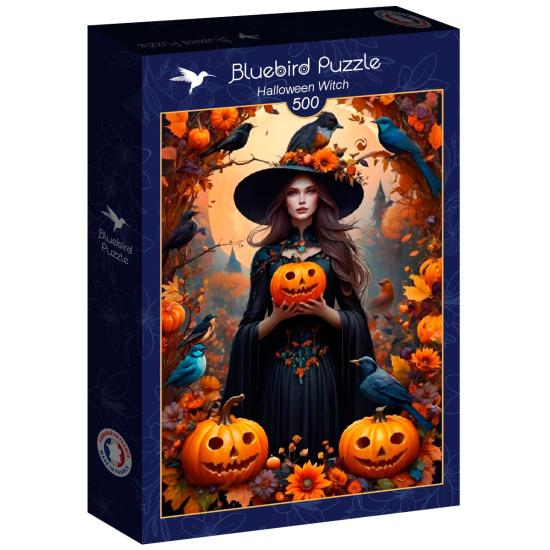 Puzzle Bluebird Bruja de Halloween de 500 Piezas Puzzle Bluebird Bruja de Halloween de 500 Piezas