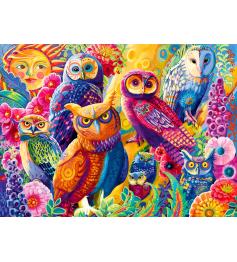 Puzzle Bluebird Búhos Coloridos de 4000 Piezas