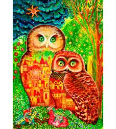 Puzzle Bluebird Búhos de 1000 Piezas