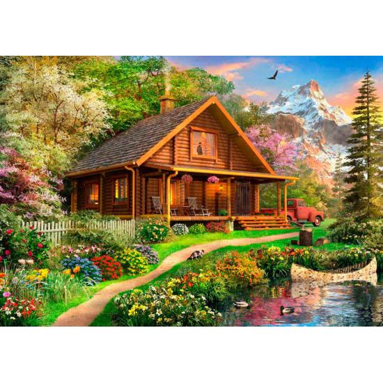 Puzzle Bluebird Cabaña de Madera en el Norte de 500 Piezas Puzzle Bluebird Cabaña de Madera en el Norte de 500 Piezas