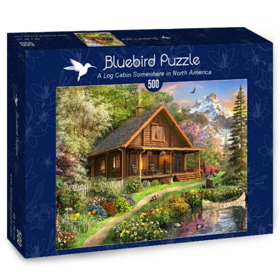 Puzzle Bluebird Cabaña de Madera en el Norte de 500 Piezas Puzzle Bluebird Cabaña de Madera en el Norte de 500 Piezas