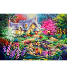 Puzzle Bluebird Cabaña del Estanque de 1500 Piezas