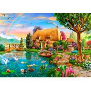 Puzzle Bluebird Cabaña Junto al Lago de 6000 Piezas