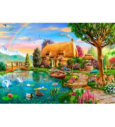 Puzzle Bluebird Cabaña Junto al Lago de 6000 Piezas