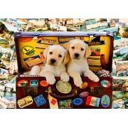 Puzzle Bluebird Cachorros Viajeros de 1000 Piezas