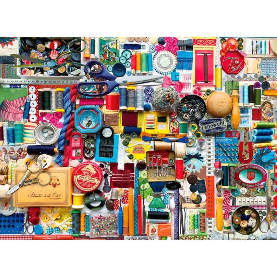 Puzzle Bluebird Caja de Costura de 6000 Piezas