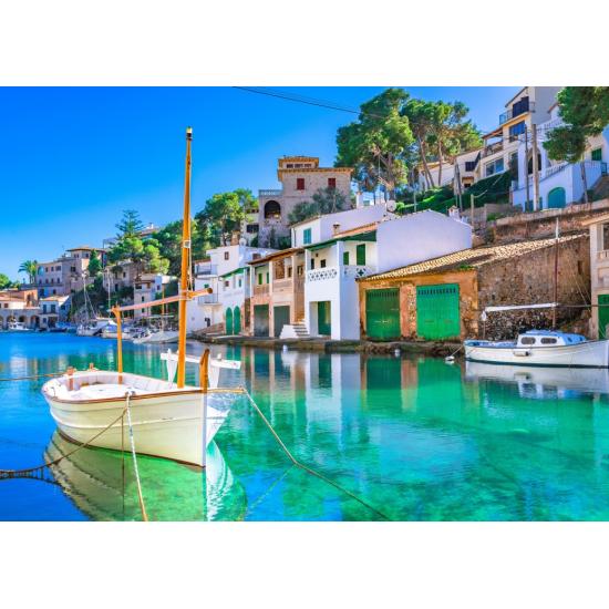 Puzzle Bluebird Cala Figuera Puerto de Pesca, Mallorca 500 Pieza