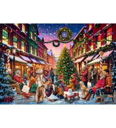 Puzzle Bluebird Calle en Navidad de 2000 Piezas