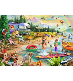 Puzzle Bluebird Campamento De Verano Junto al Lago 1000 Piezas