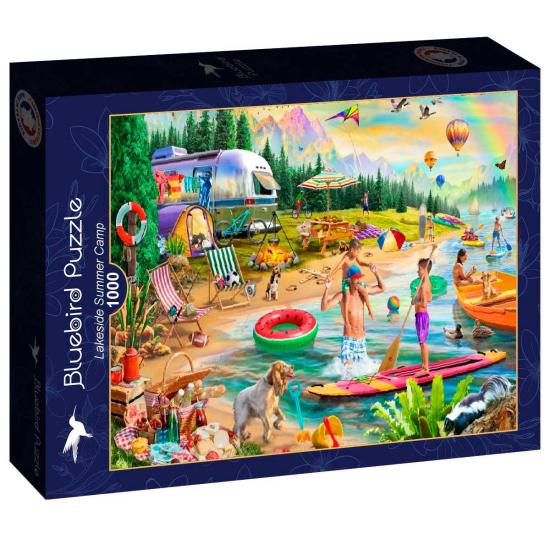 Puzzle Bluebird Campamento De Verano Junto al Lago 1000 Piezas
