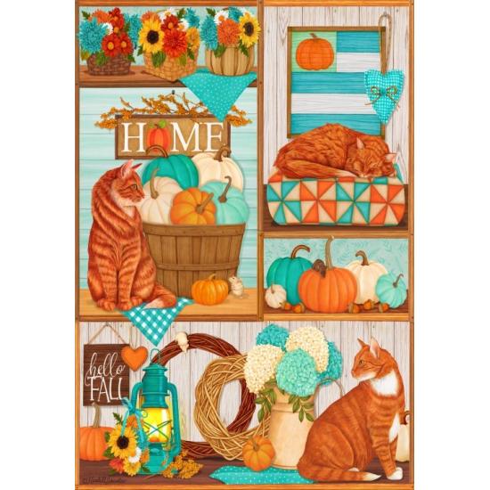 Puzzle Bluebird Campo De Calabazas de 1000 Piezas