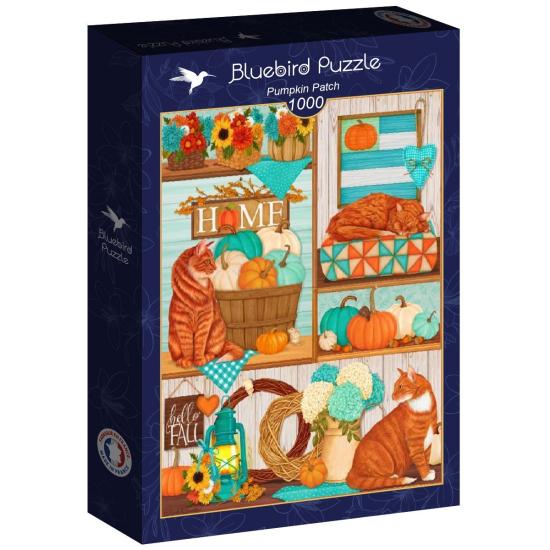 Puzzle Bluebird Campo De Calabazas de 1000 Piezas