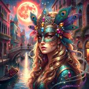 Puzzle Bluebird Carnaval De Venecia de 1000 Piezas