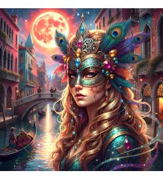Puzzle Bluebird Carnaval De Venecia de 1000 Piezas