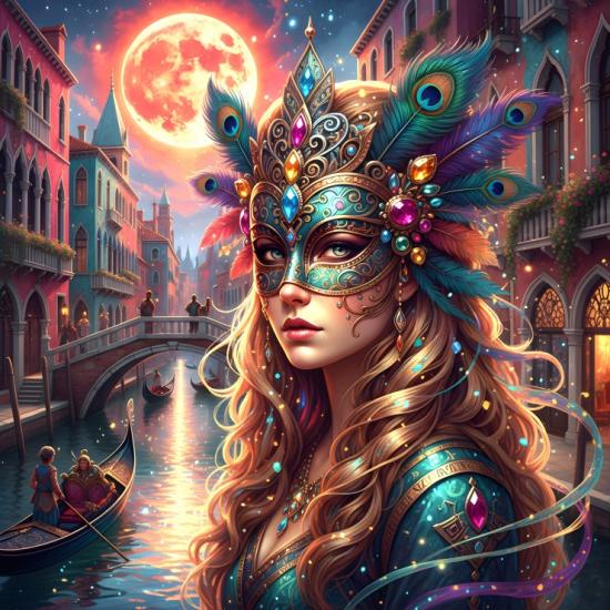 Puzzle Bluebird Carnaval De Venecia de 1000 Piezas