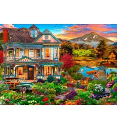 Puzzle Bluebird Casa De Campo Con Jardín de 1000 Piezas