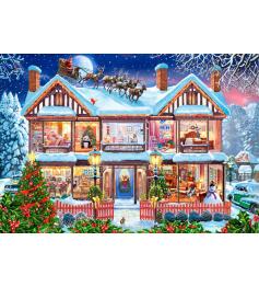 Puzzle Bluebird Casa en Navidad de 1000 Piezas