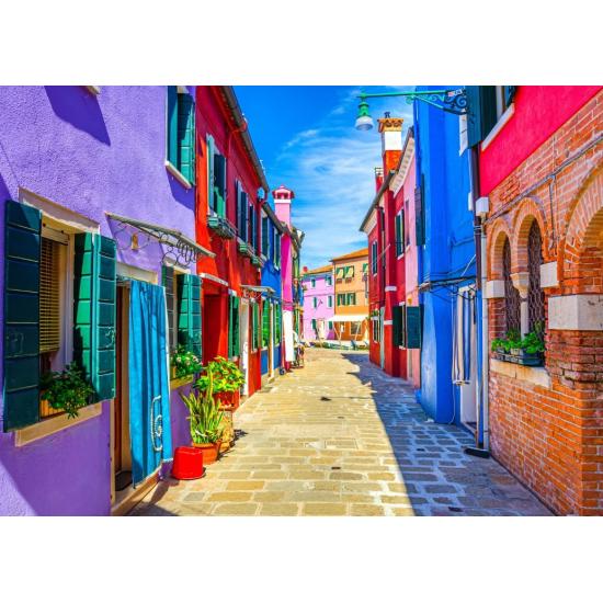 Puzzle Bluebird Casas de Colores, Burano de 500 Piezas