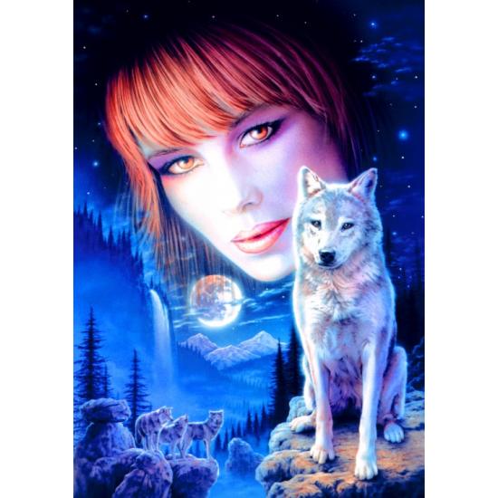 Puzzle Bluebird Chica Lobo de 1000 Piezas