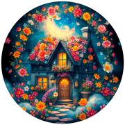 Puzzle Bluebird Circular La Cabaña De Las Flores de 501 Pzs