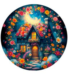 Puzzle Bluebird Circular La Cabaña De Las Flores de 501 Pzs