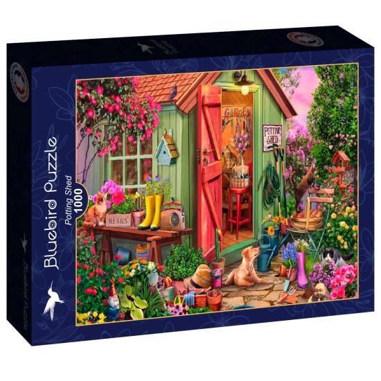 Puzzle Bluebird Cobertizo Para Macetas de 1000 Piezas