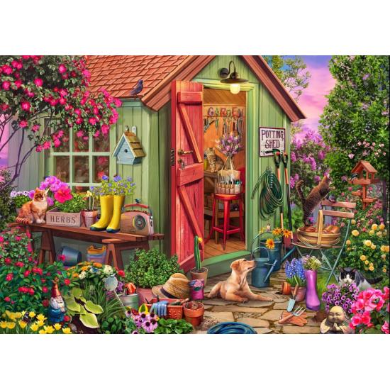 Puzzle Bluebird Cobertizo Para Macetas de 500 Piezas