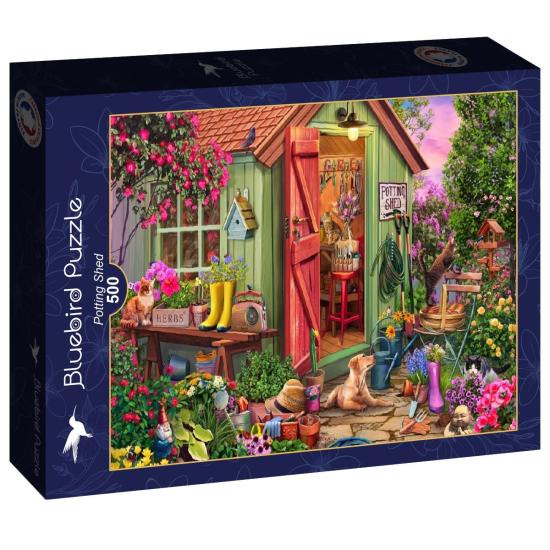 Puzzle Bluebird Cobertizo Para Macetas de 500 Piezas