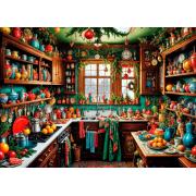 Puzzle Bluebird Cocina Campestre Navideña de 1500 Piezas