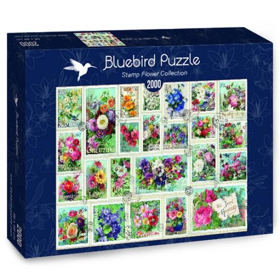 Puzzle Bluebird Colección de Sellos de Flores de 2000 Pzs