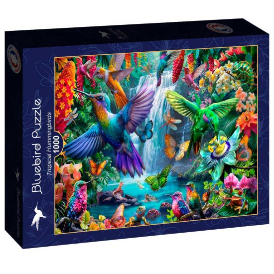 Puzzle Bluebird Colibríes Tropicales de 1000 Piezas