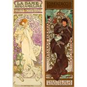 Puzzle Bluebird Collage Alfons Mucha de 500 Piezas