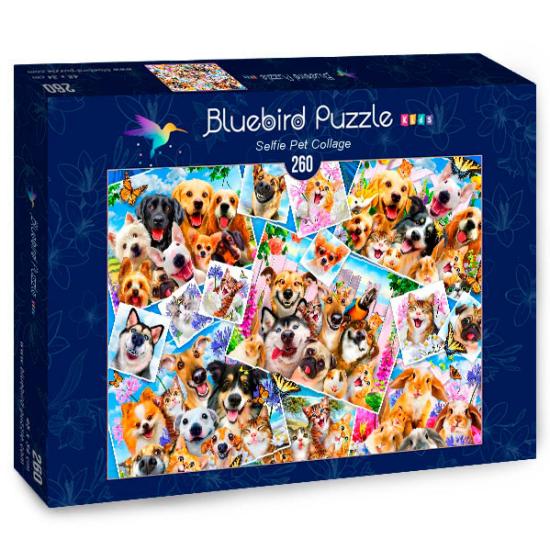 Puzzle Bluebird Collage de Selfies de Mascotas 260 Pzs Puzzle Bluebird Collage de Selfies de Mascotas 260 Pzs