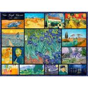 Puzzle Bluebird Collage de Vincent Van Gogh de 4000 Pzs