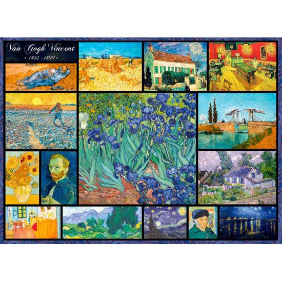 Puzzle Bluebird Collage de Vincent Van Gogh de 4000 Pzs