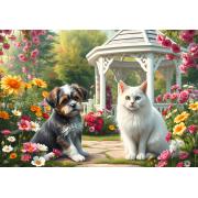 Puzzle Bluebird Compañeros En El Jardín de 1000 Piezas